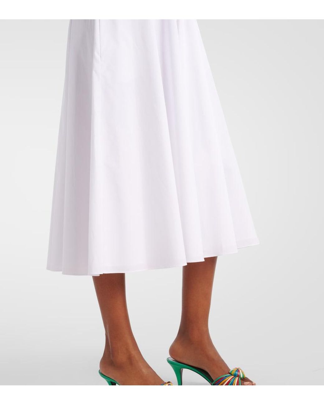 Emilia Wickstead White Rubie Cotton Shirt Dress