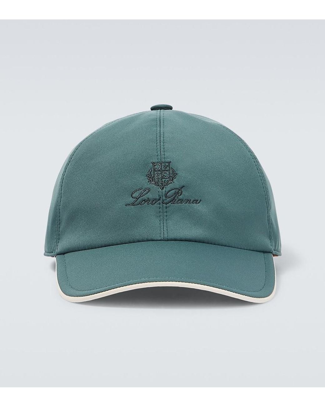 Loro Piana Green Logo Baseball Cap for men