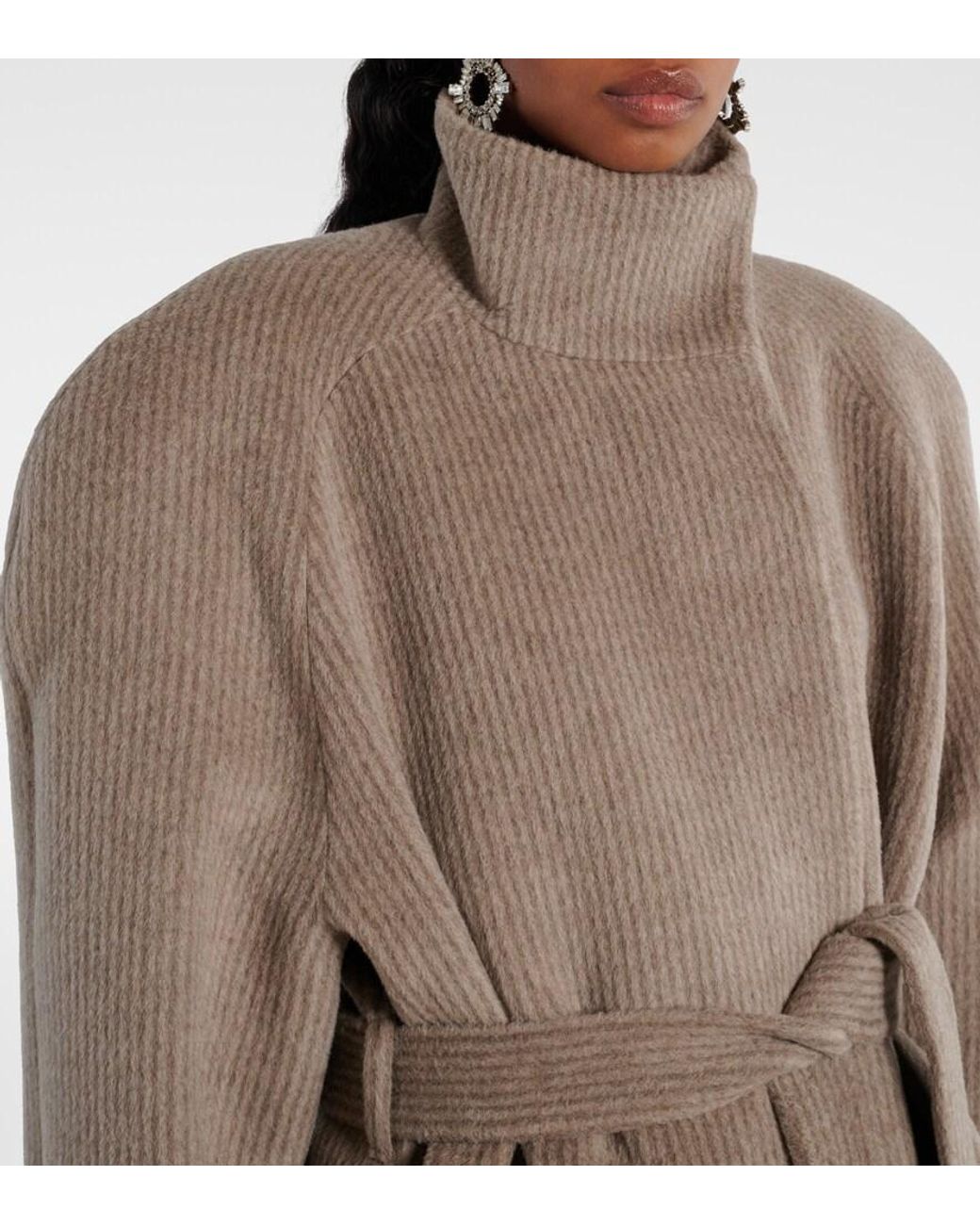 Magda Butrym Natural Wool Coat