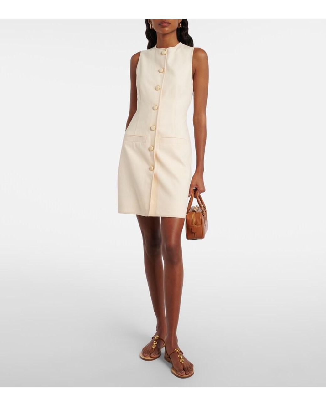 Veronica Beard Natural Whistler Minidress