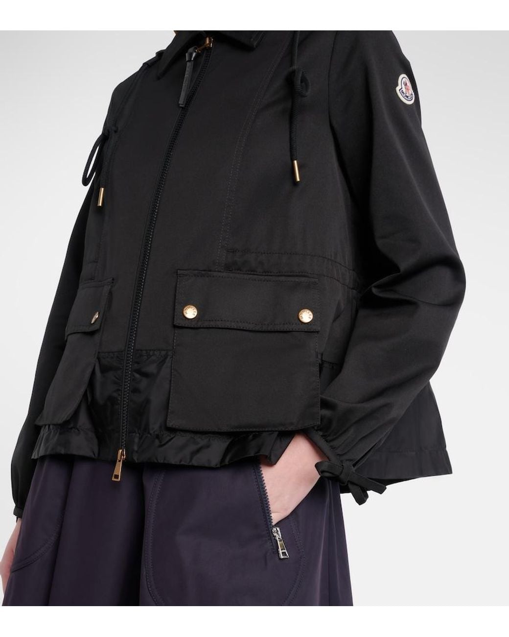 Moncler Black Adenium Gabardine Jacket