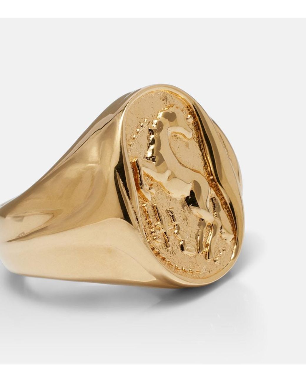 Chloé Metallic Oversized Ring