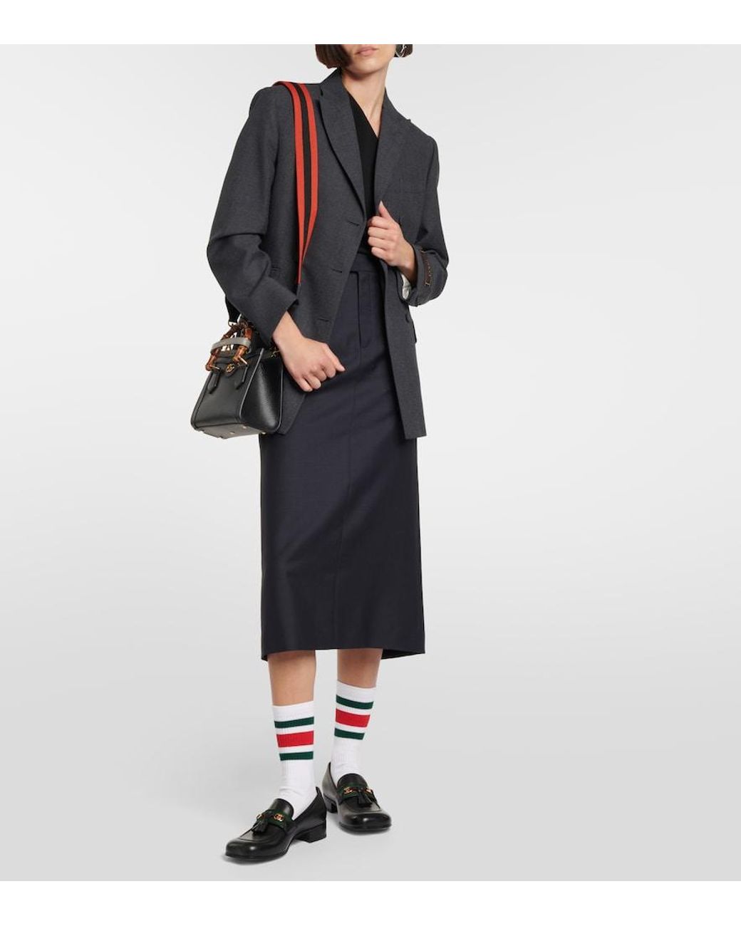 Gucci White Socken Interlocking G