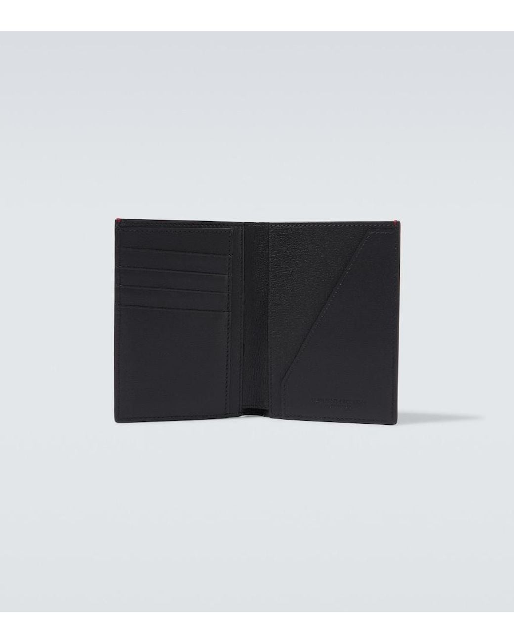 Brunello Cucinelli Black Leather Passport Holder for men