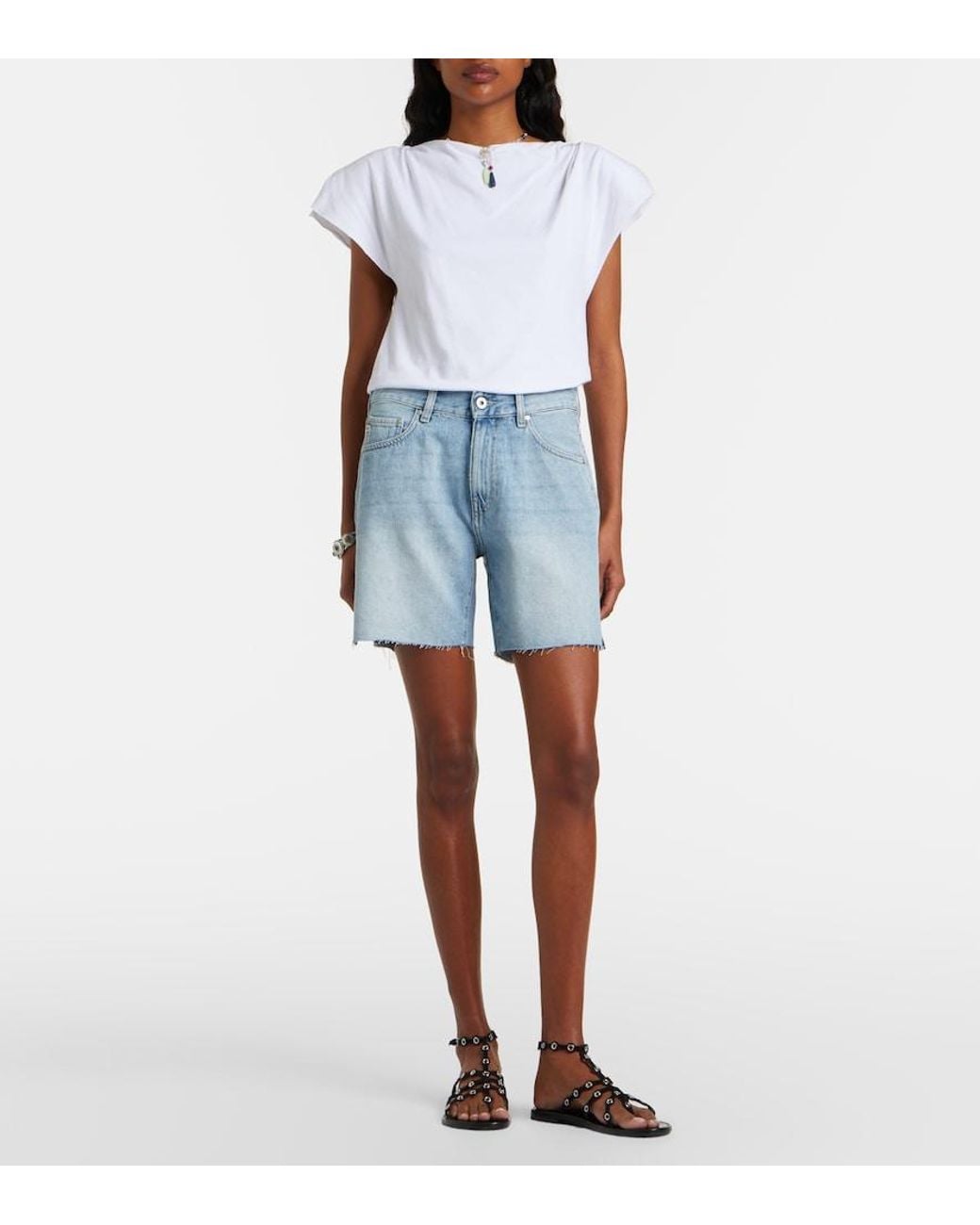 AG Jeans Blue Ex-Boyfriend Denim Shorts