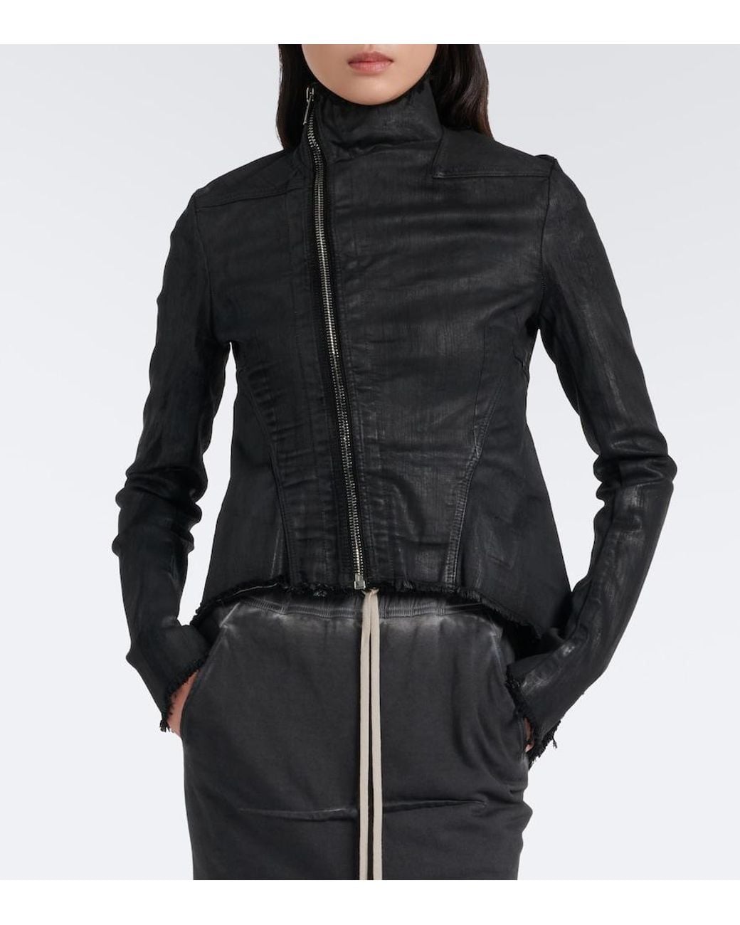 Rick Owens Black Drkshdw Naska Gary Cotton-Blend Denim Jacket