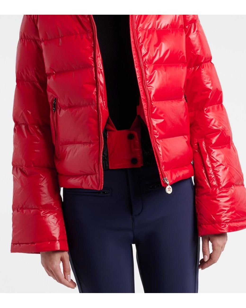Perfect Moment Red Polar Flare Down Ski Jacket