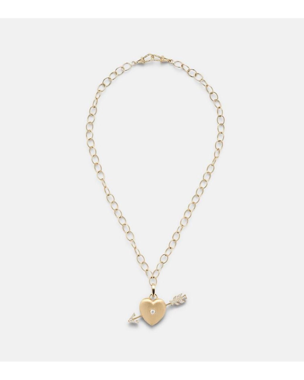 Marie Lichtenberg White Rosa 18Kt Necklace With Diamonds