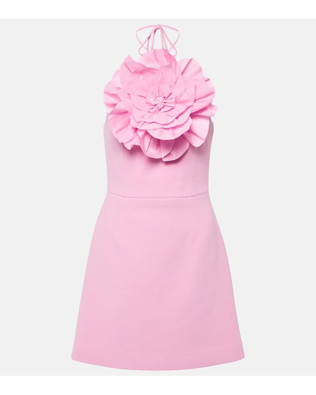Rebecca Vallance Pink Odetta Floral-Applique Minidress