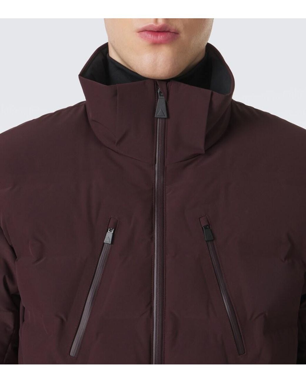 Aztech Mountain Purple Nuke Hooded Down Ski Jacket for men