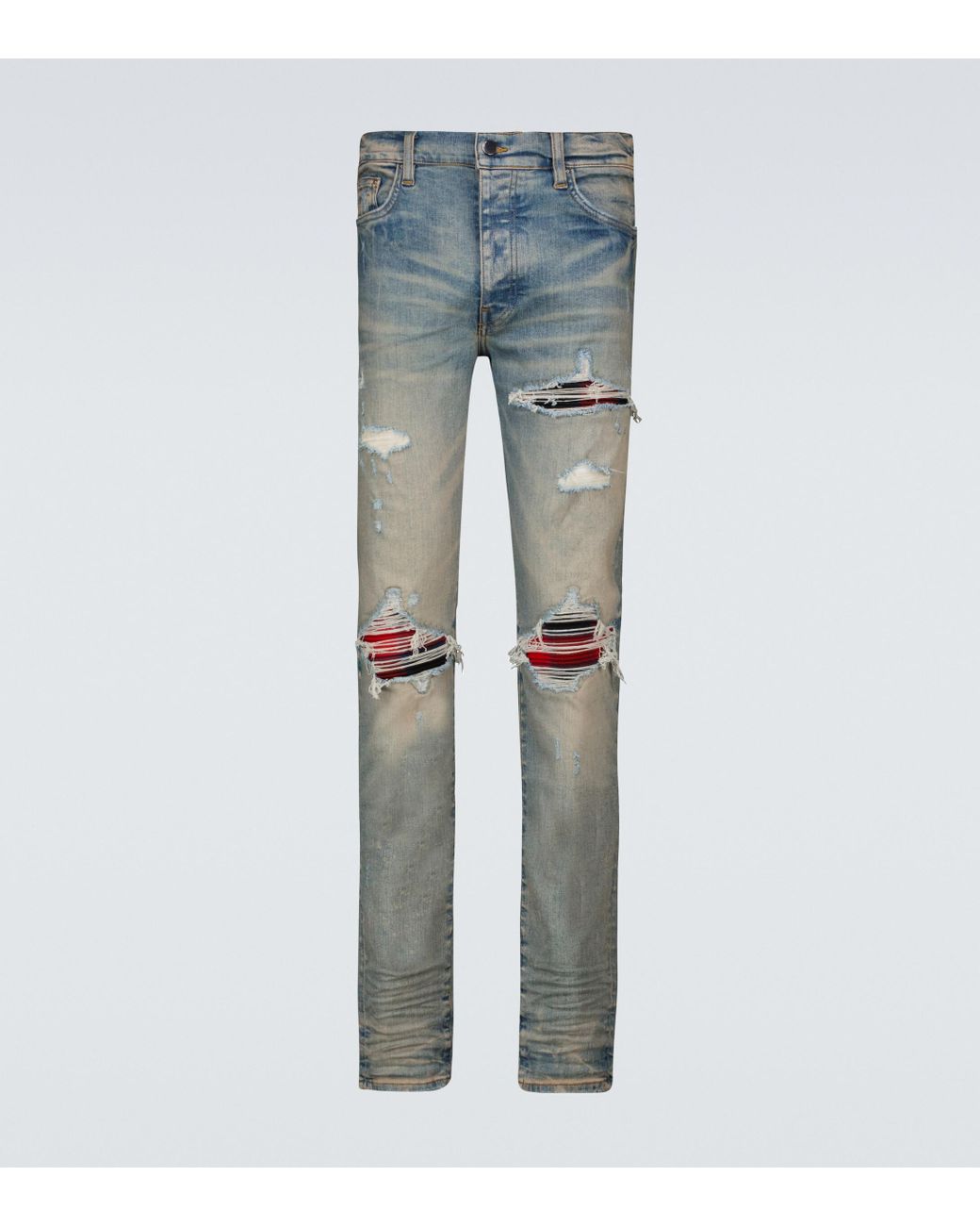 大人気★【AMIRI】Ma Quad Plaid Mx1 ジーンズ Amiri MA Quad Plaid MX1 Jeans in Vintage Black | FWRD