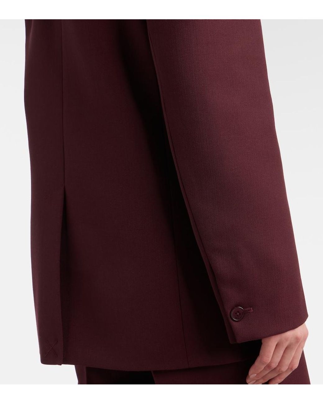 Frankie Shop Red Monterey Double-Breasted Blazer
