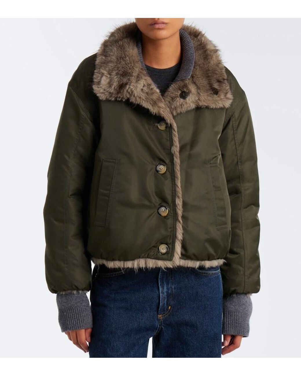 Veronica Beard Green Varrell Reversible Jacket