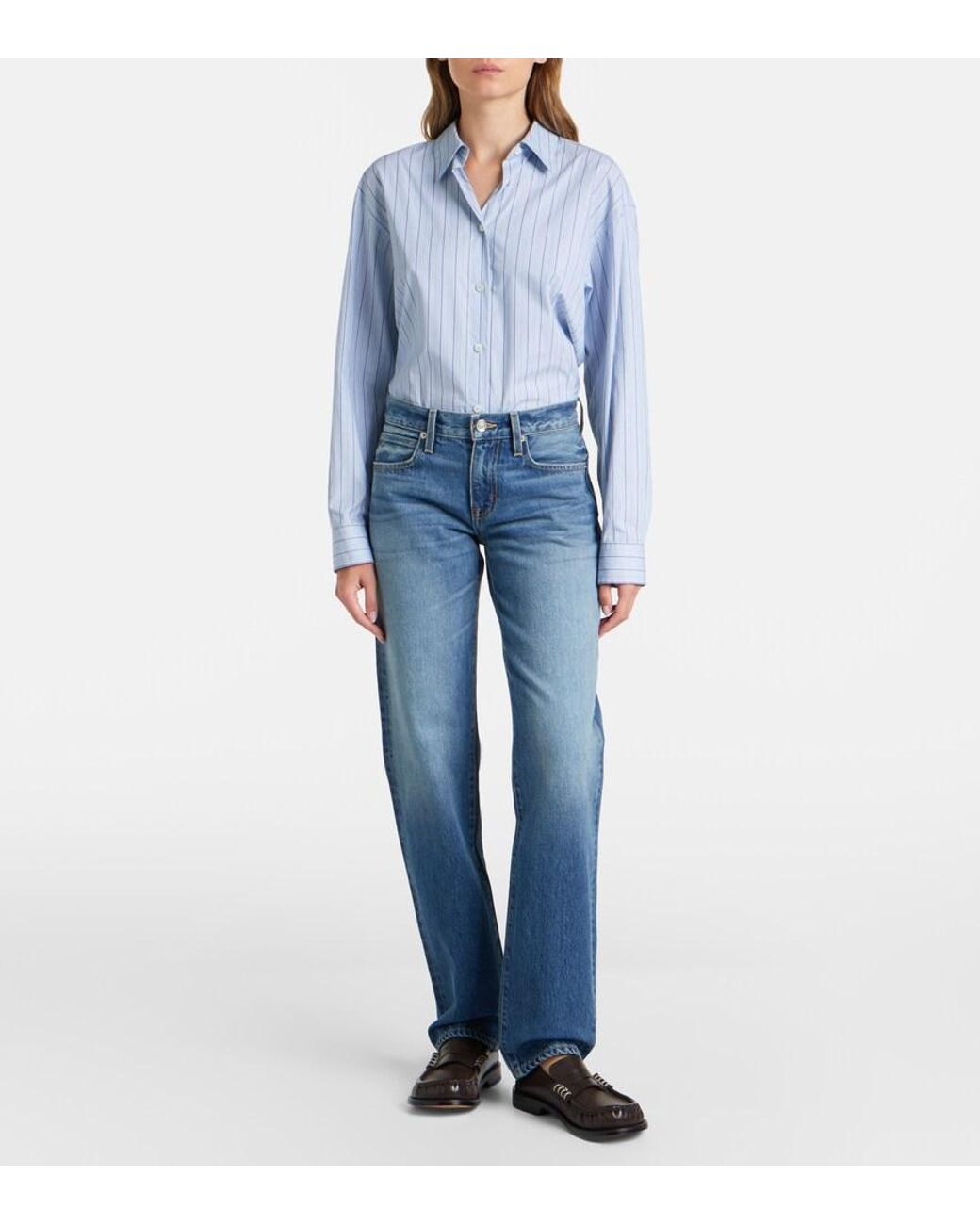 SLVRLAKE Denim Blue Ellie Straight Jeans