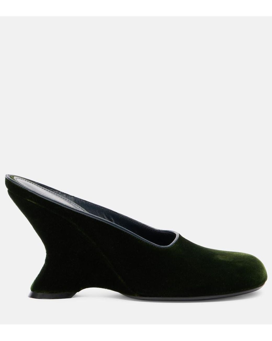 Dries Van Noten Black 95 Velvet Wedges