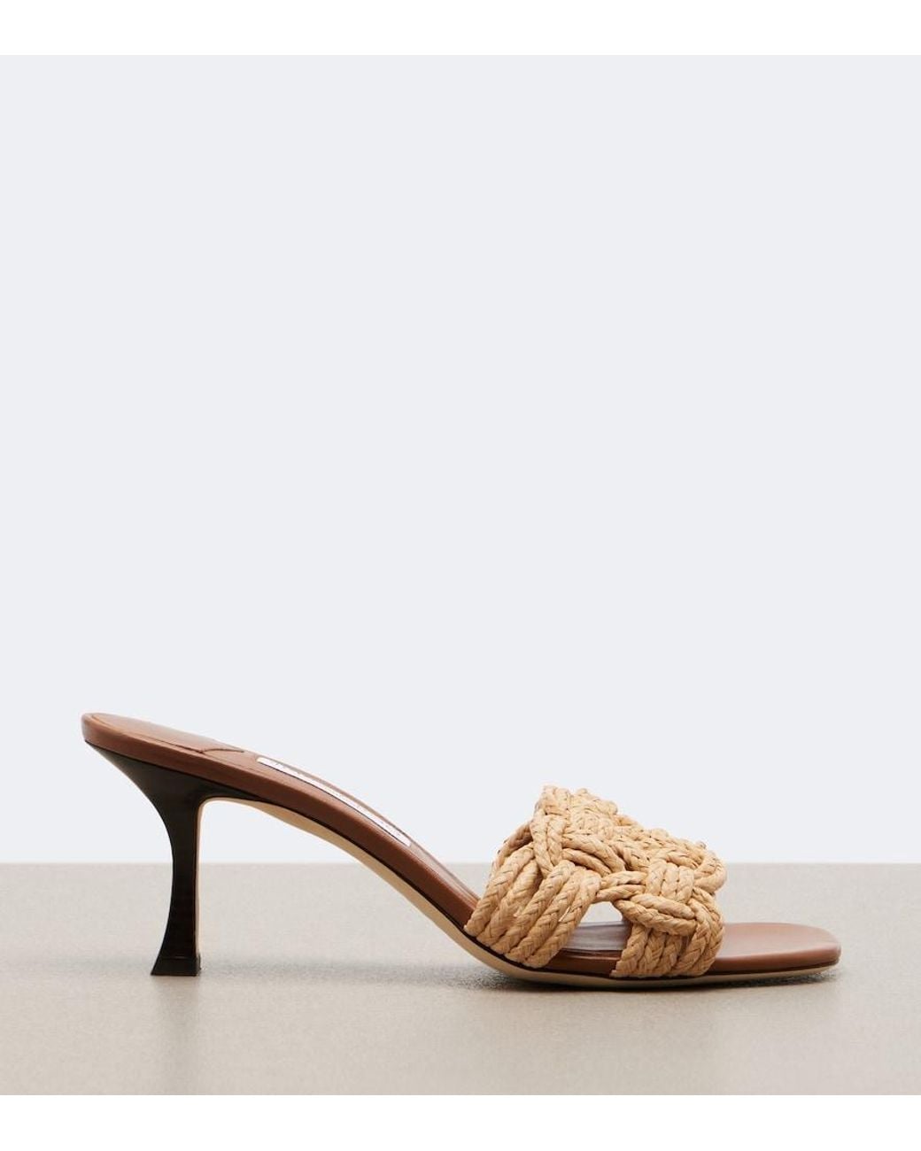 Jimmy Choo Natural Chara Raffia Mules