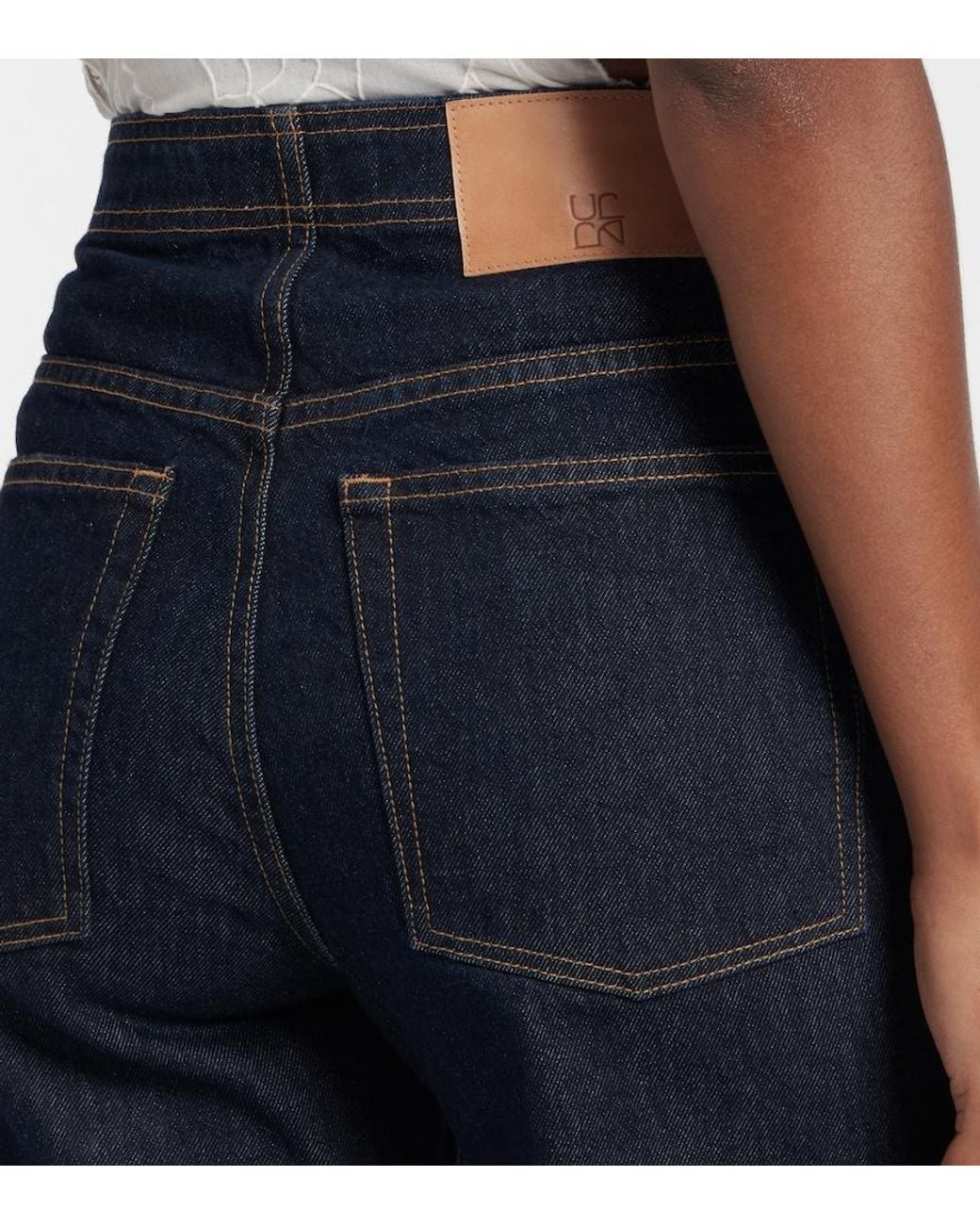 Ulla Johnson Blue Bianca High-Rise Wide-Leg Jeans