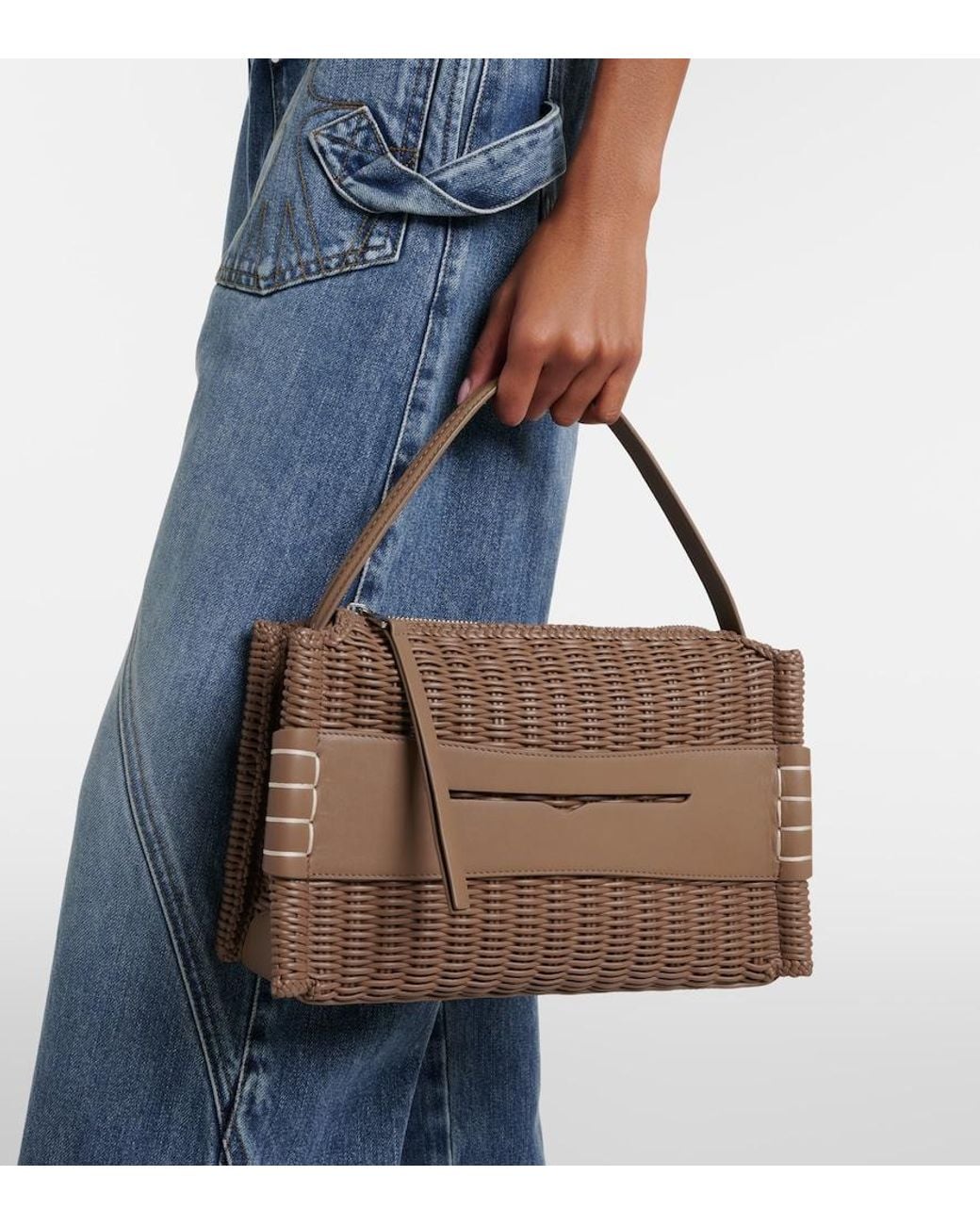 J.W. Anderson Brown Loafer Medium Leather Shoulder Bag