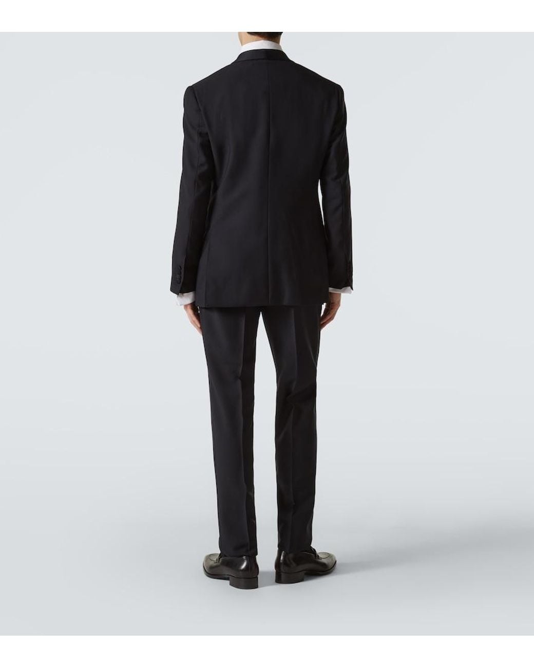 Thom Sweeney Black Wool And Mohair Tuxedo for men