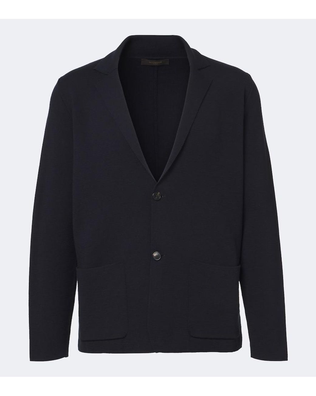 Slowear Blue Virgin Wool Cardigan for men