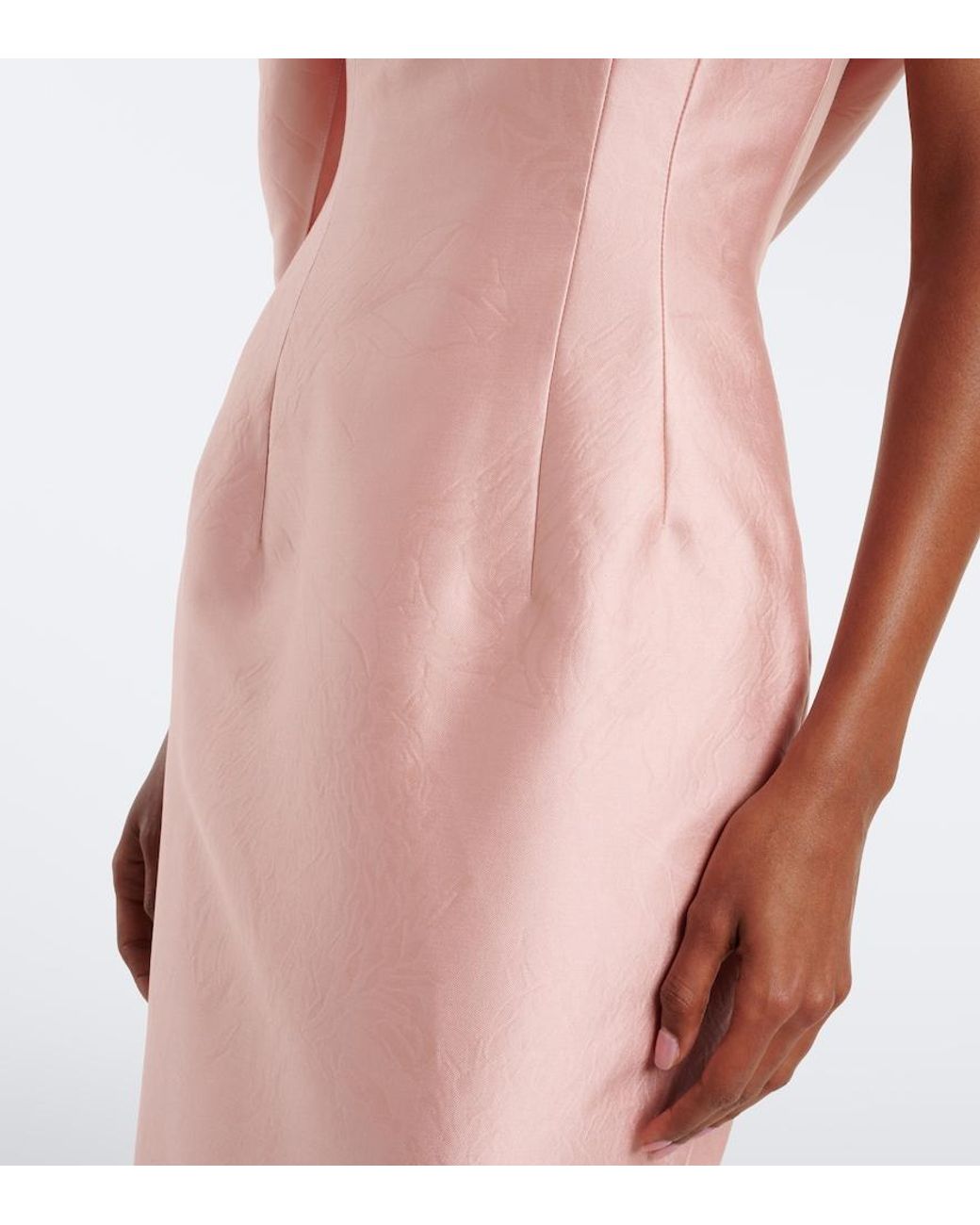 Emilia Wickstead Pink Kiana Corset Gown