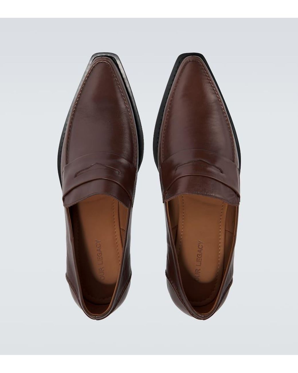 Our Legacy Cypher Leather Loafers in Brown for Men | Lyst