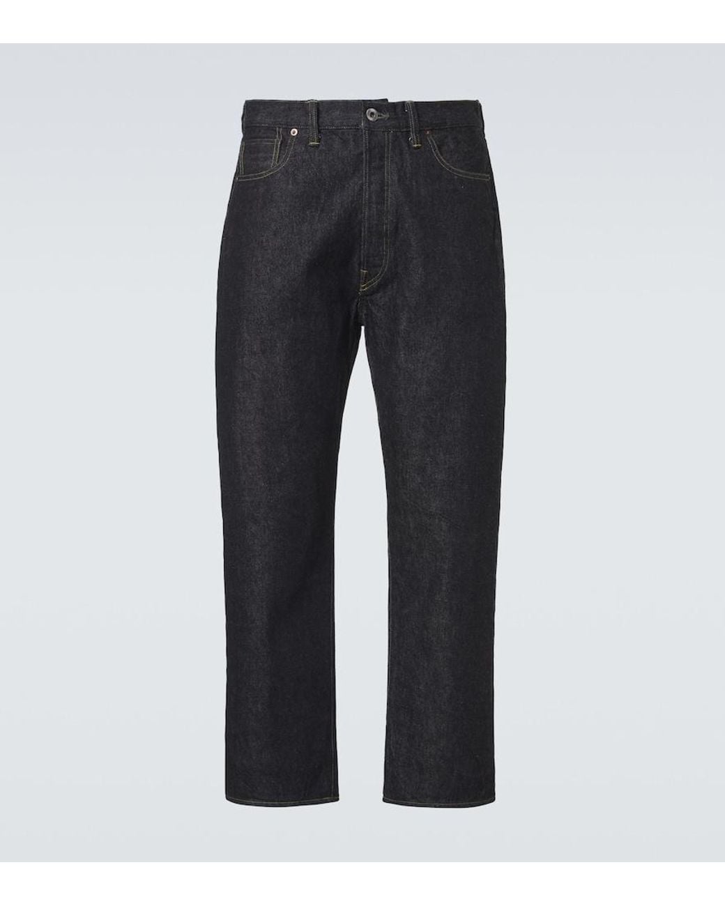 A.PRESSE Blue Wide-Leg Jeans for men