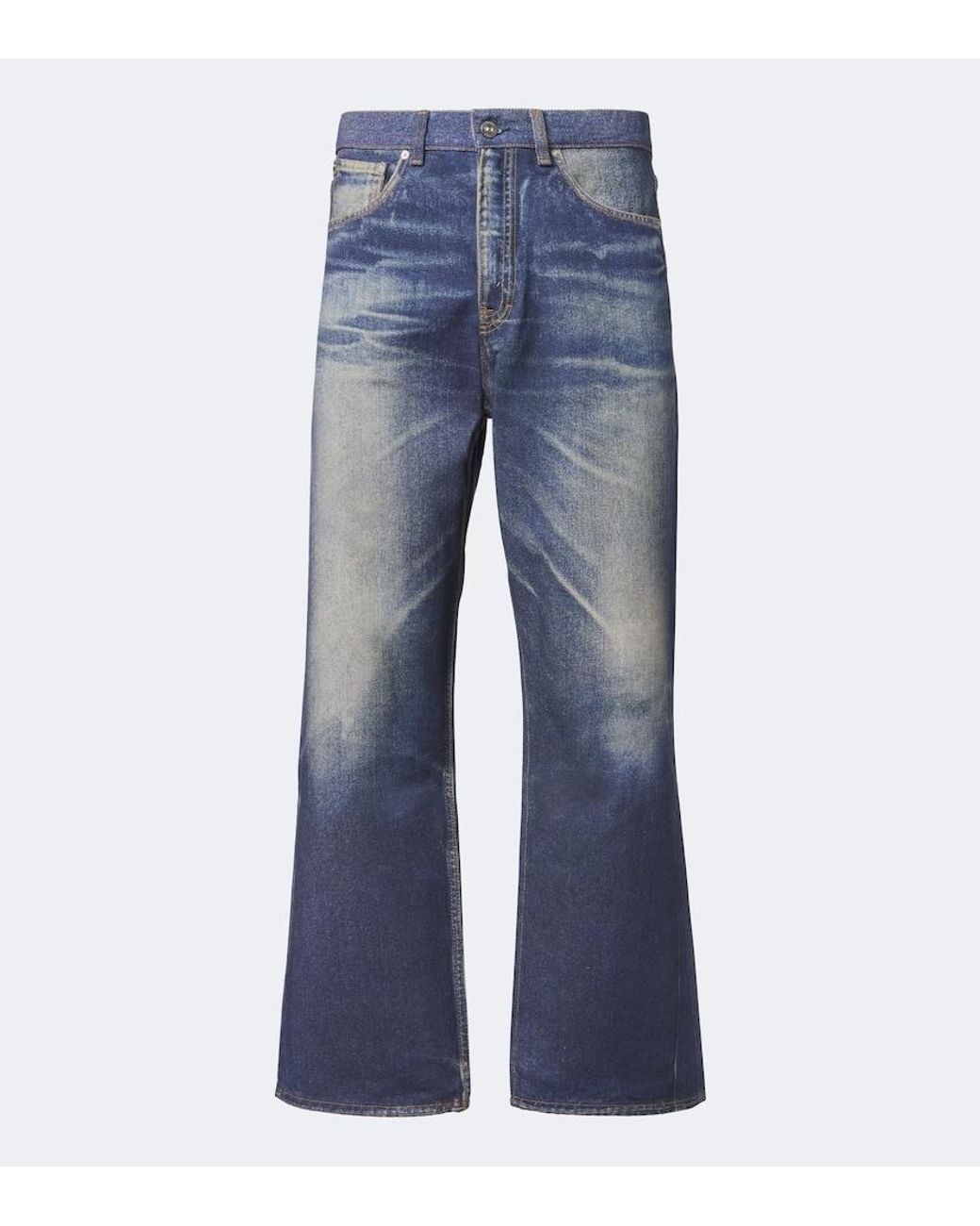 Our Legacy Blue Third Cut Wide-Leg Jeans for men