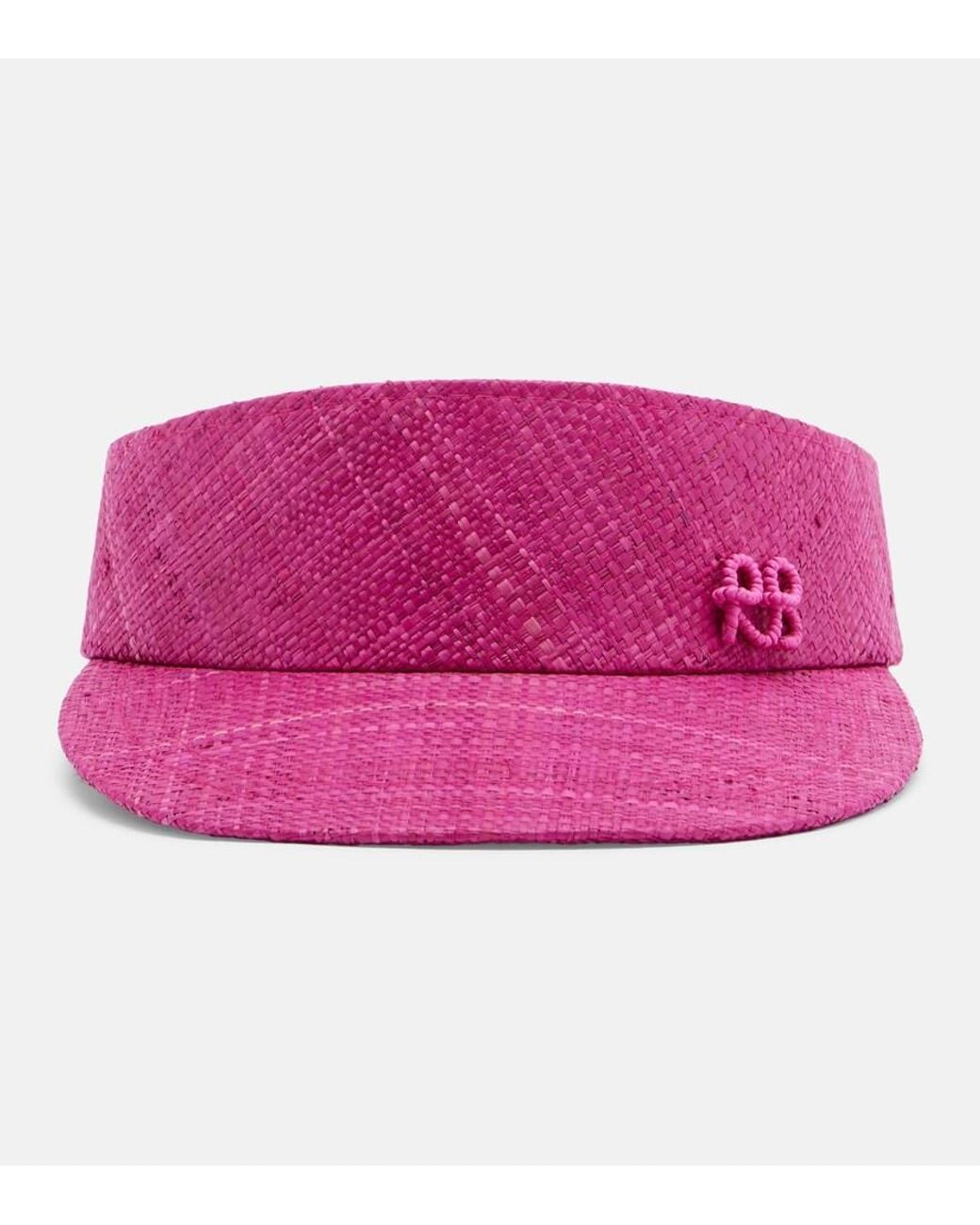 Ruslan Baginskiy Pink Logo Straw Visor