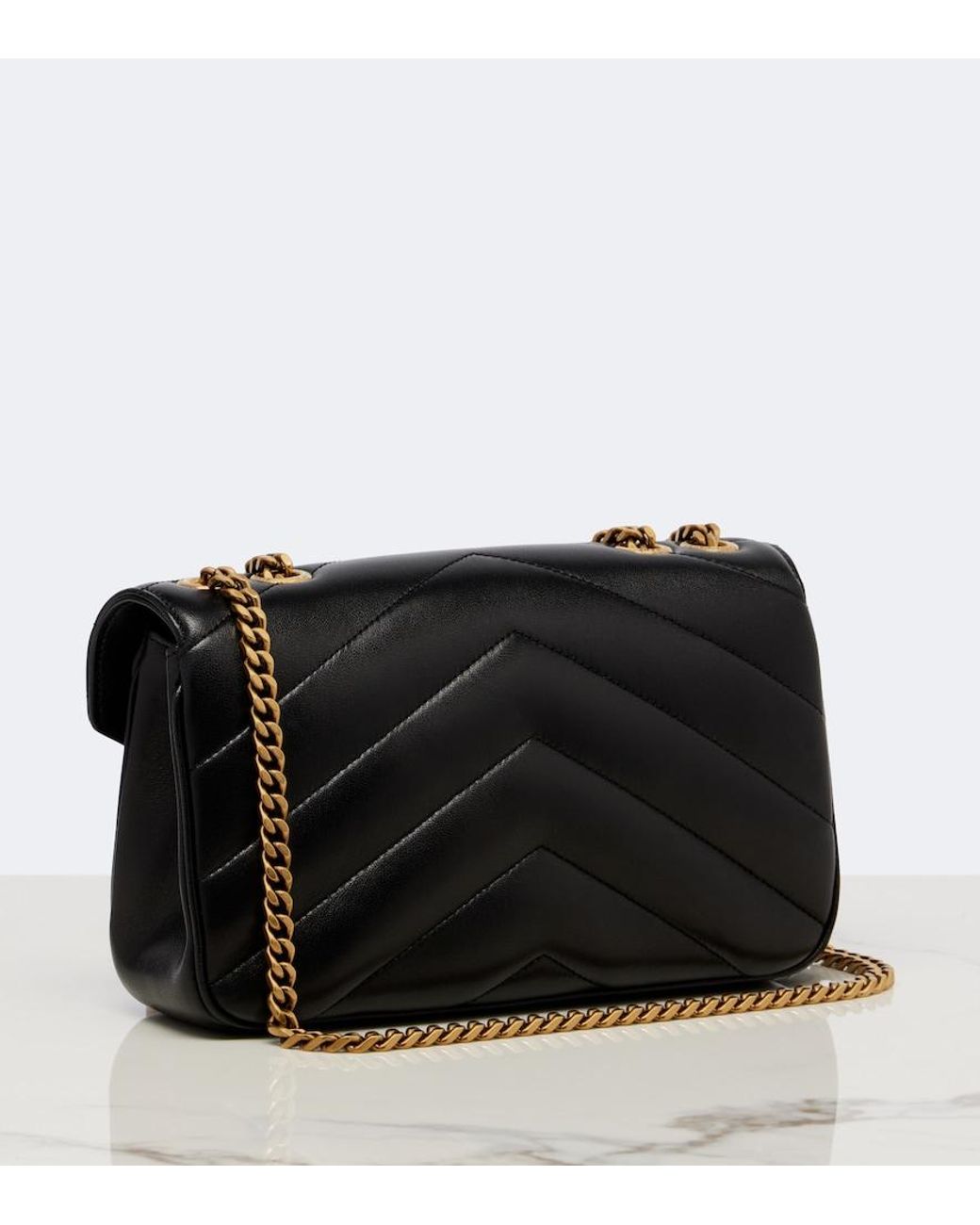 Saint Laurent White Loulou Matelasse Leather Shoulder Bag