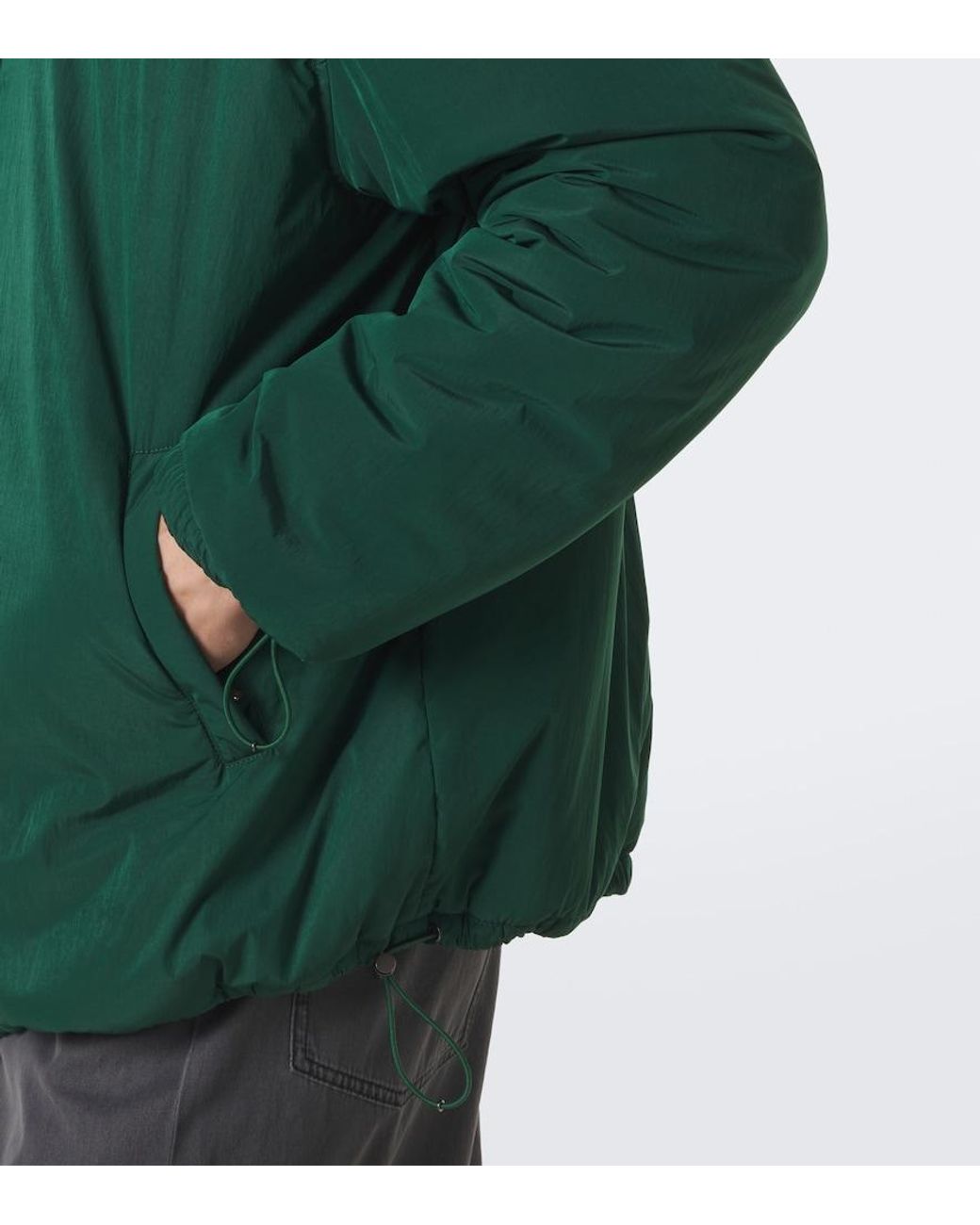 Miu Miu Green Logo Technical Jacket for men