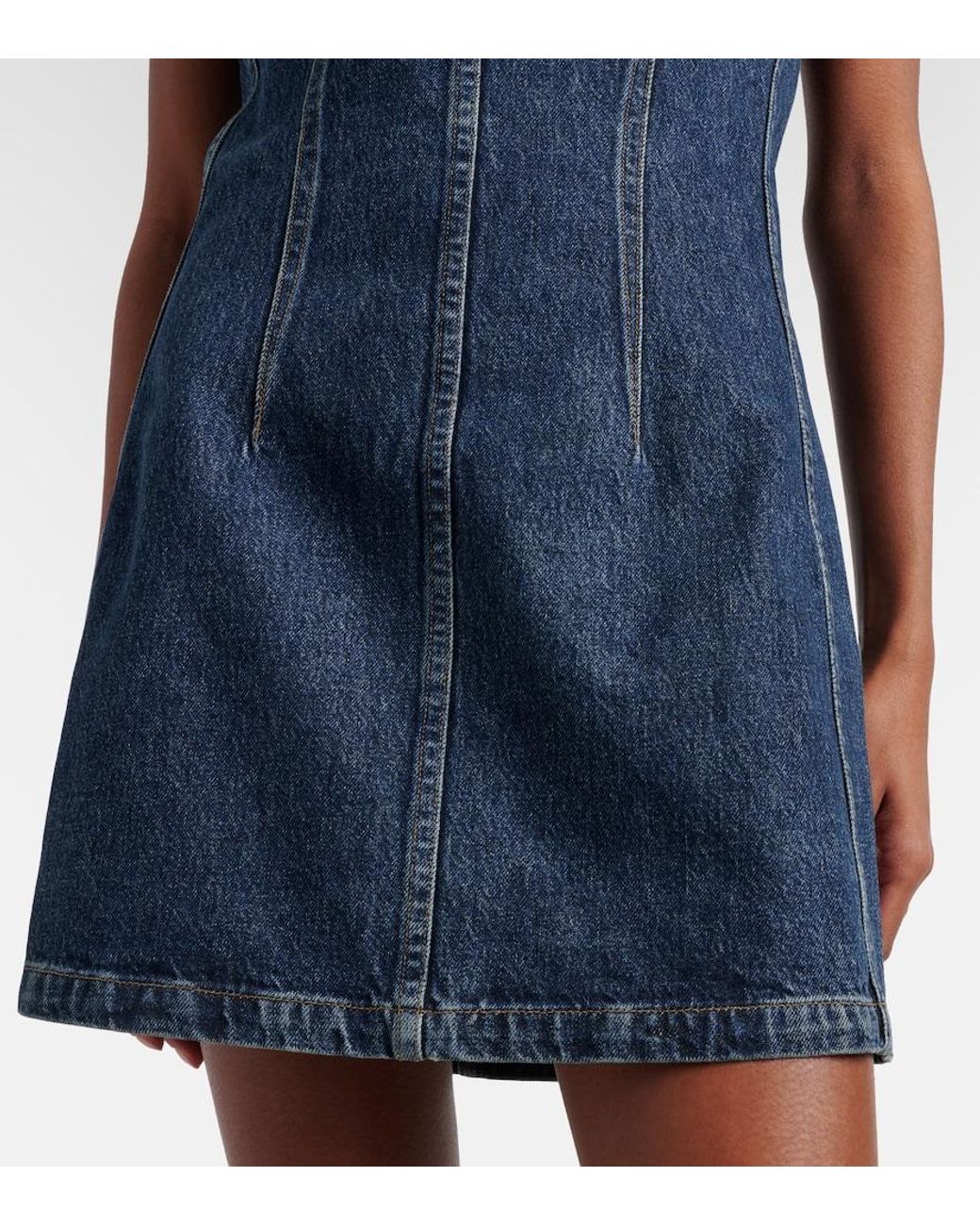 Agolde Blue Barton Denim Minidress