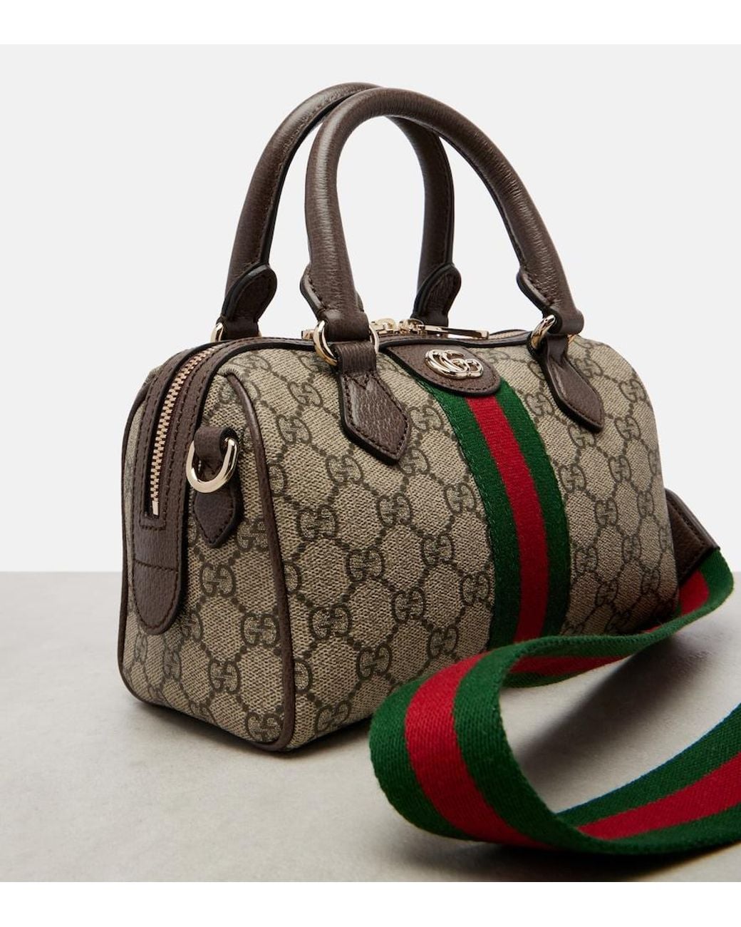 Gucci Multicolor Ophidia Gg Top-Handle Bag