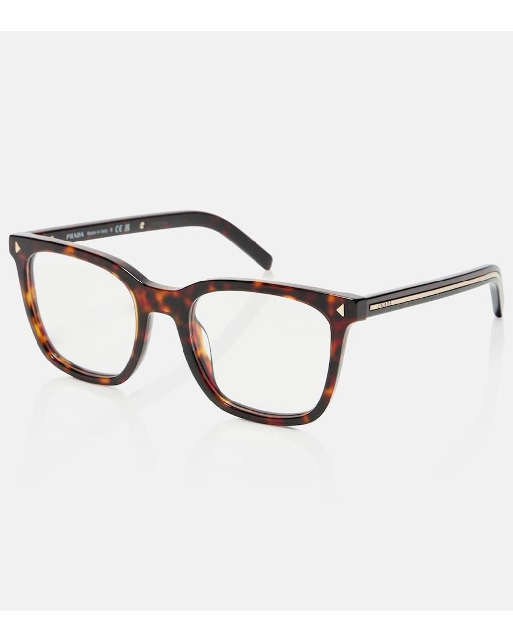 Prada Brown Square Glasses