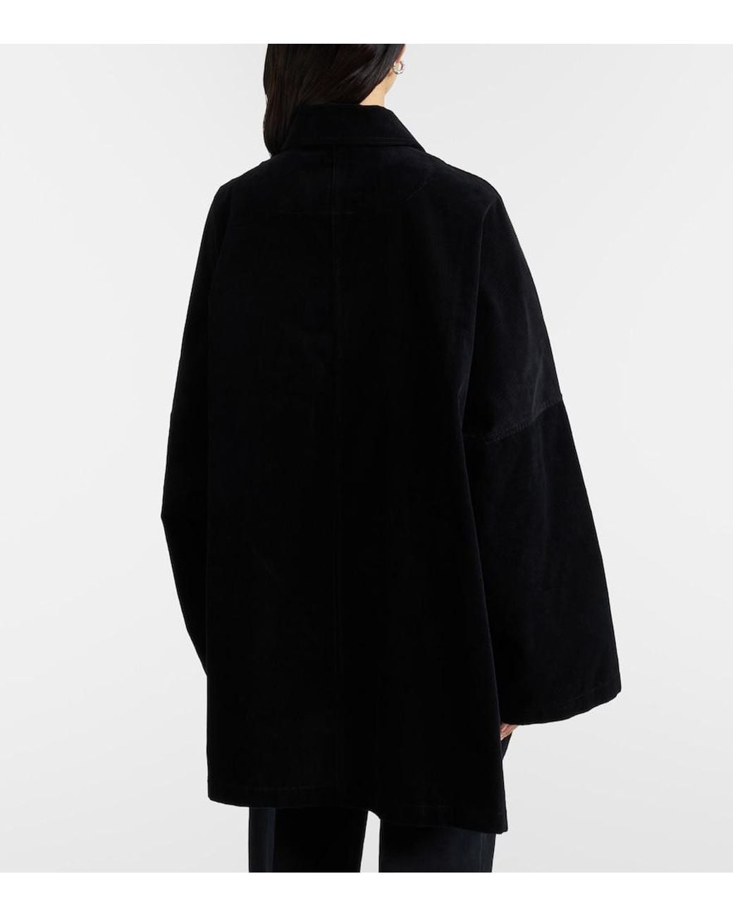 Totême Black Cotton Corduroy Overshirt