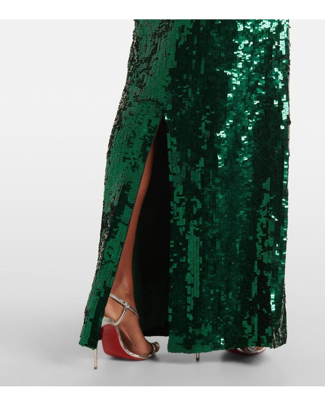 Jenny Packham Green Ballroom Blitz Sequined Gown