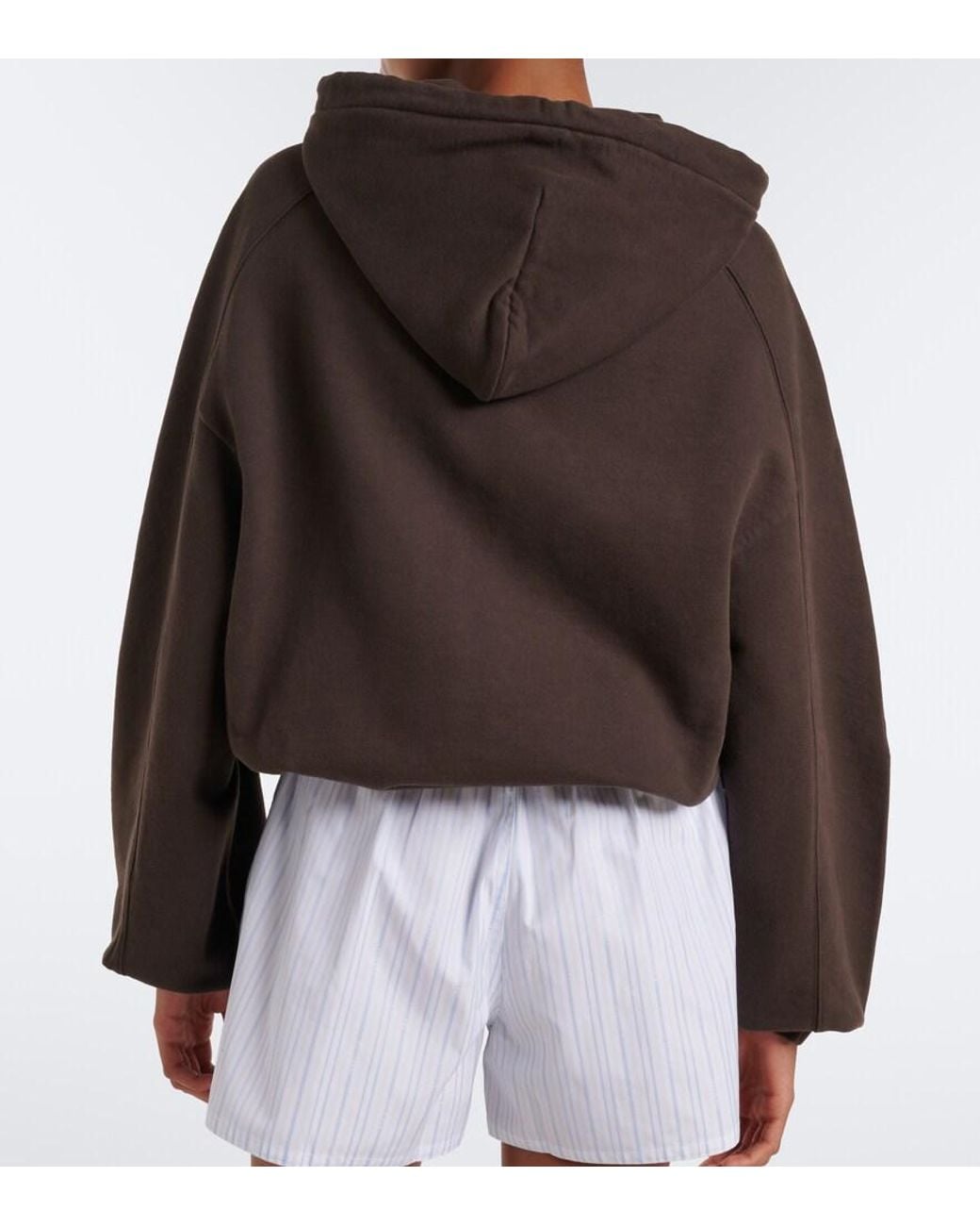 Jacquemus Black Corso Cotton Fleece Zip-Up Hoodie