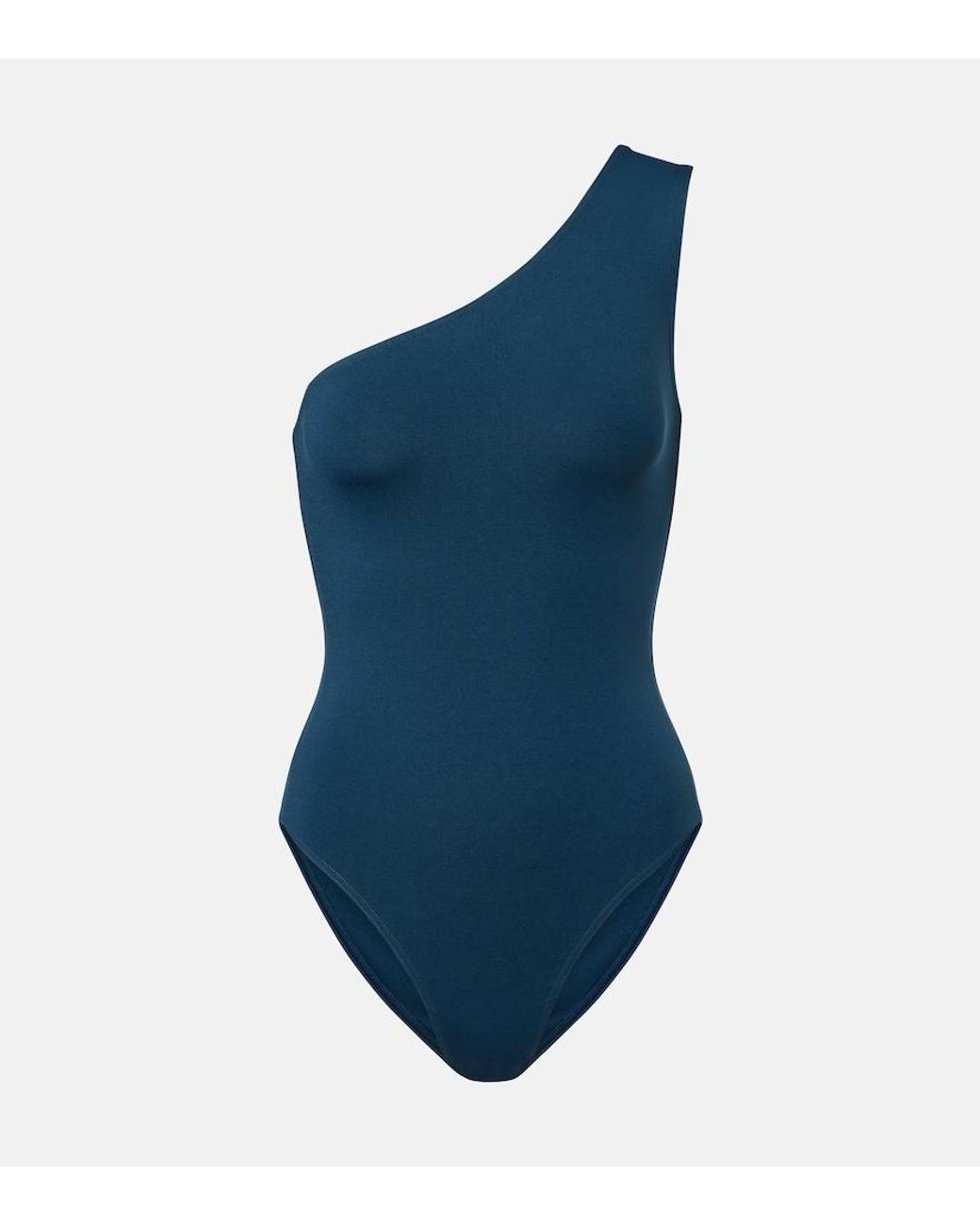 Eres Blue Effigie One-Shoulder Swimsuit