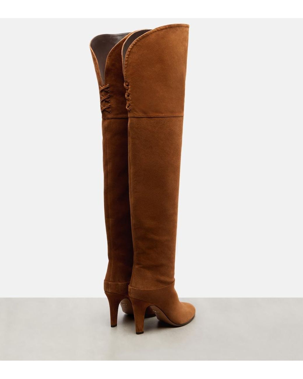 Chloé Brown Eve 85 Suede Over-The-Knee Boots