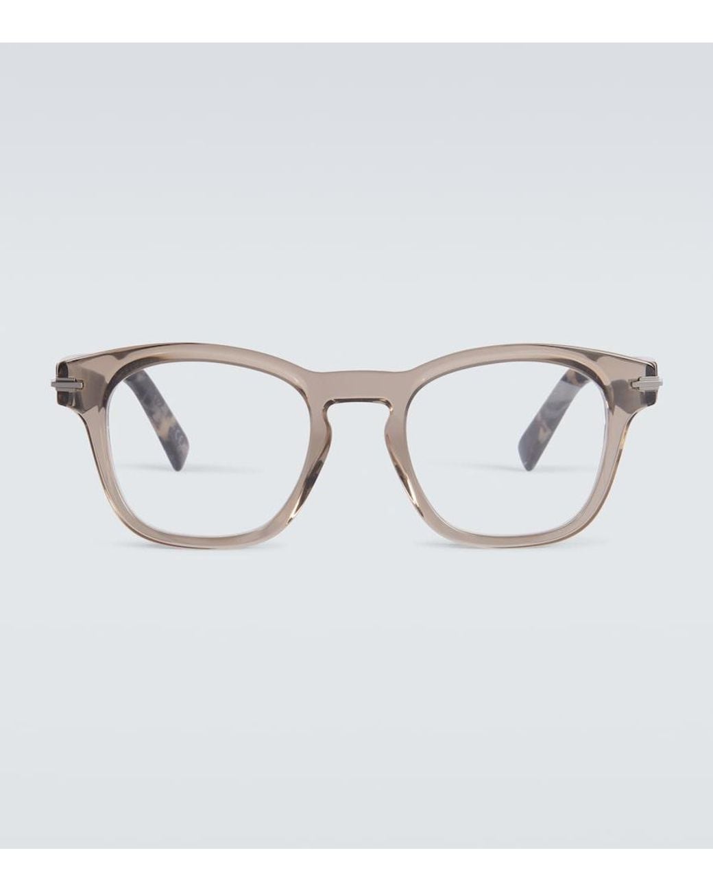 Dior Eckige Brille Diorblacksuito S10I in Metallic für Herren