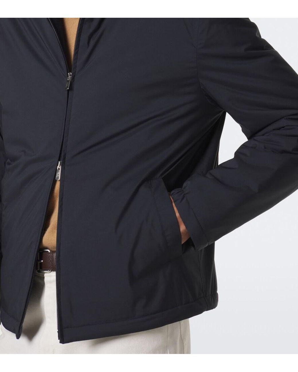 Fedeli Blue Technical Jacket for men