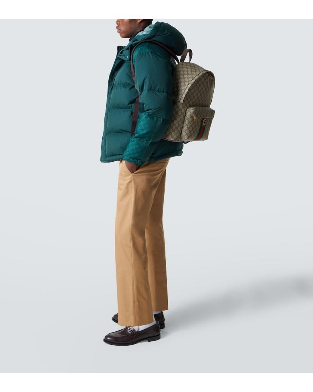 Gucci Natural Gg Canvas Backpack for men