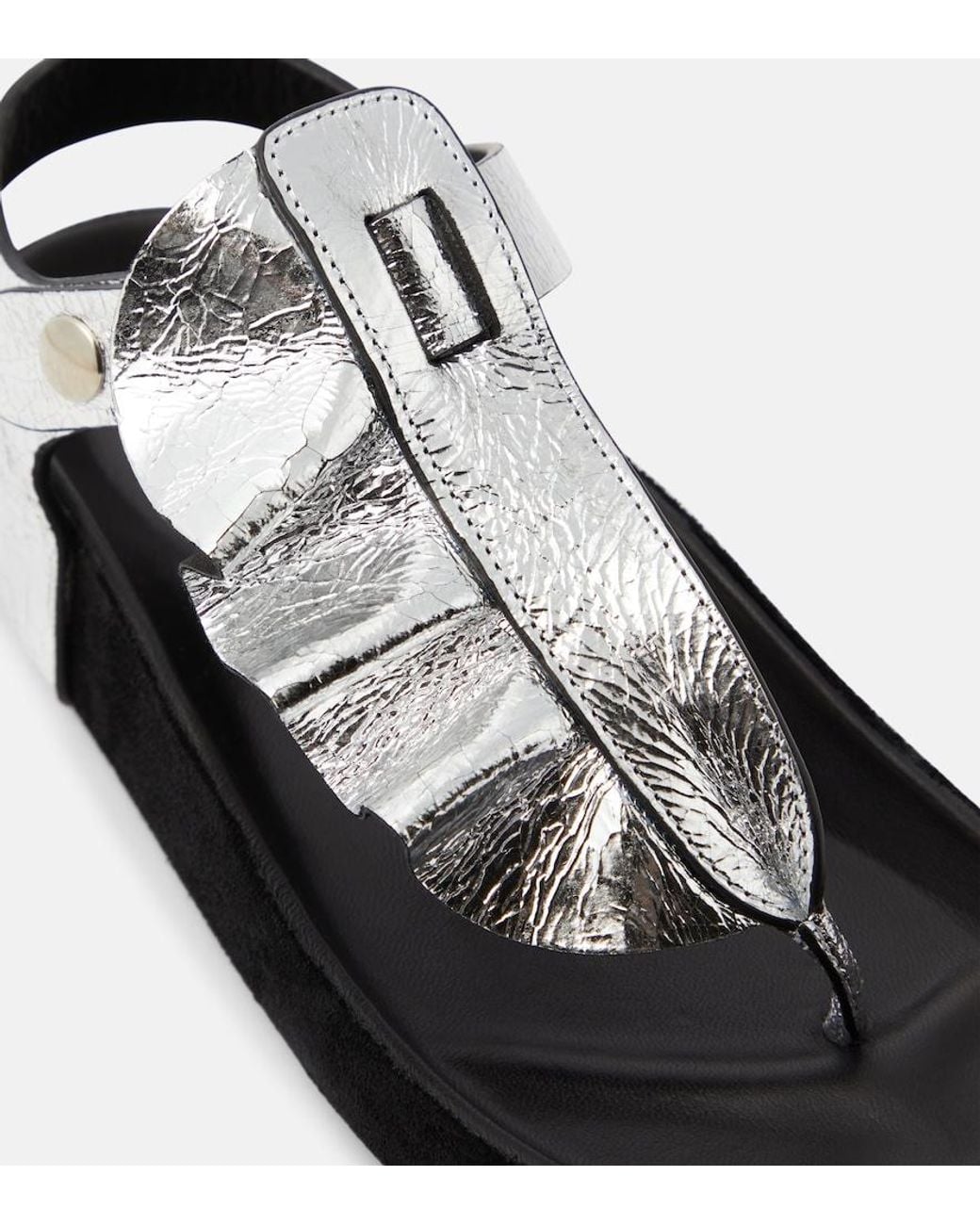 Isabel Marant Black Isela Metallic Sandals