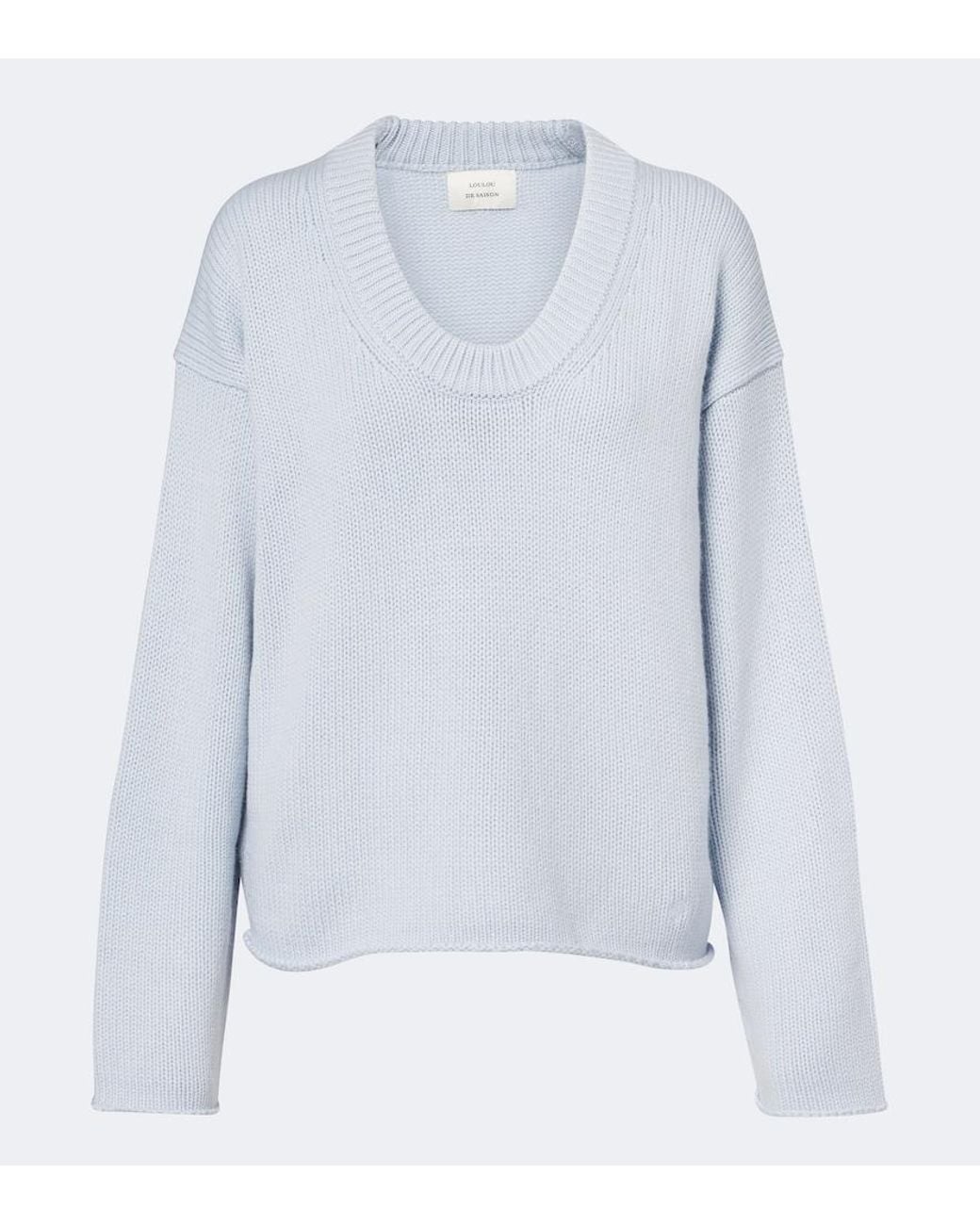 Loulou de Saison Blue Derry Cashmere Sweater
