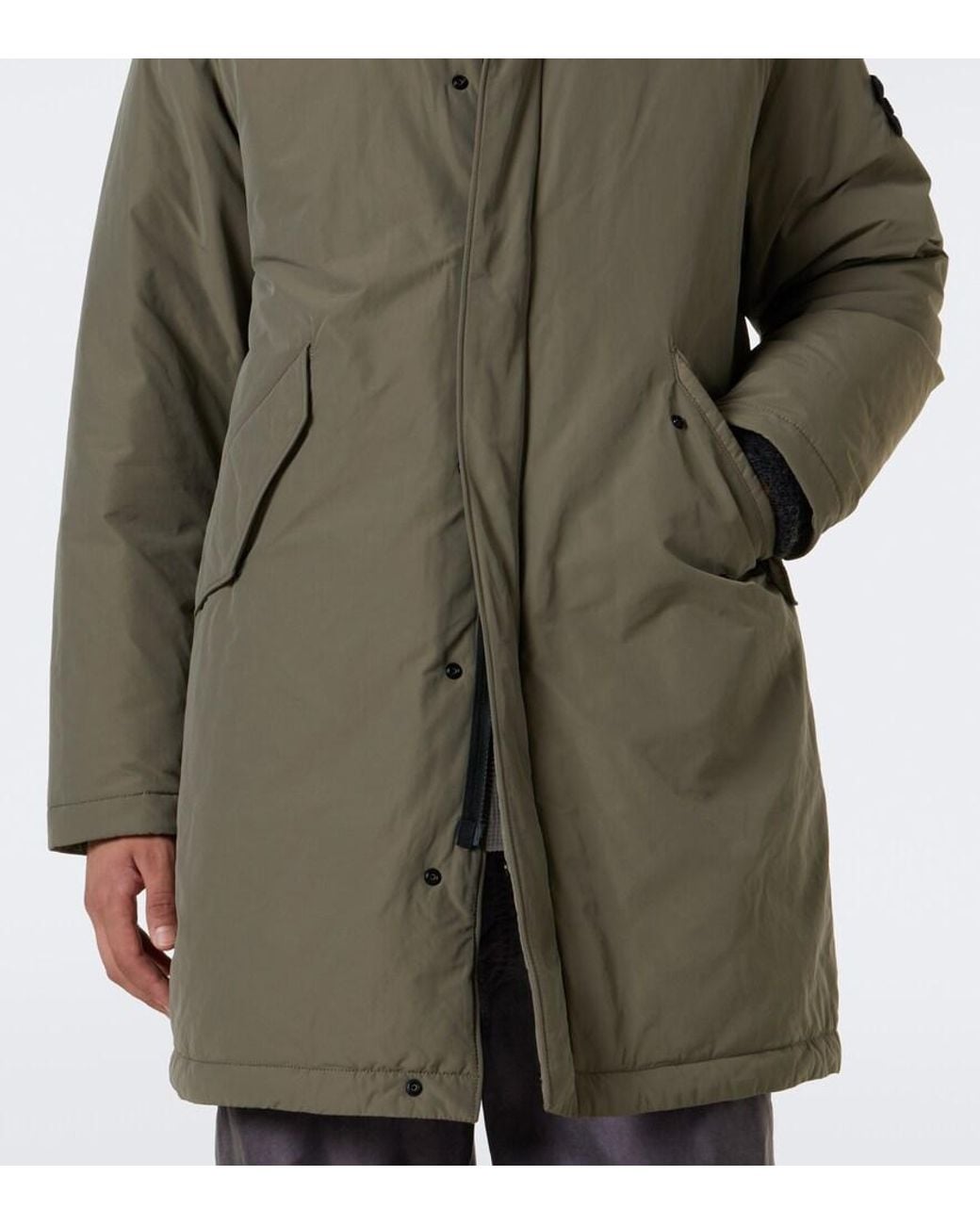 Abrigo Con Bolsillos Stone Island de hombre de color Green