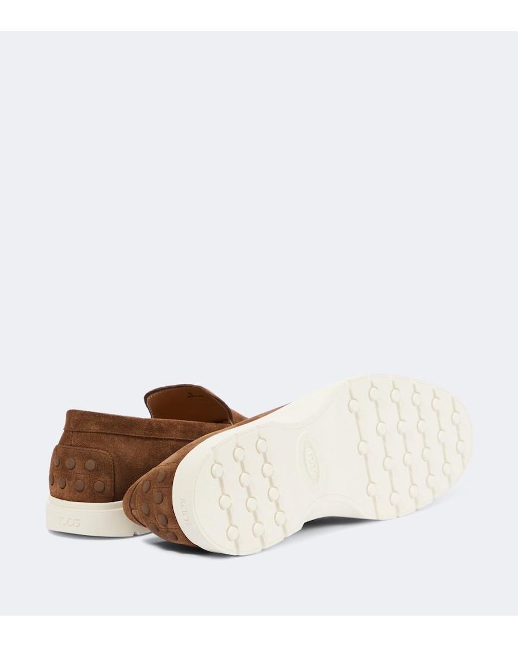 Tod's Brown Suede Loafers for men
