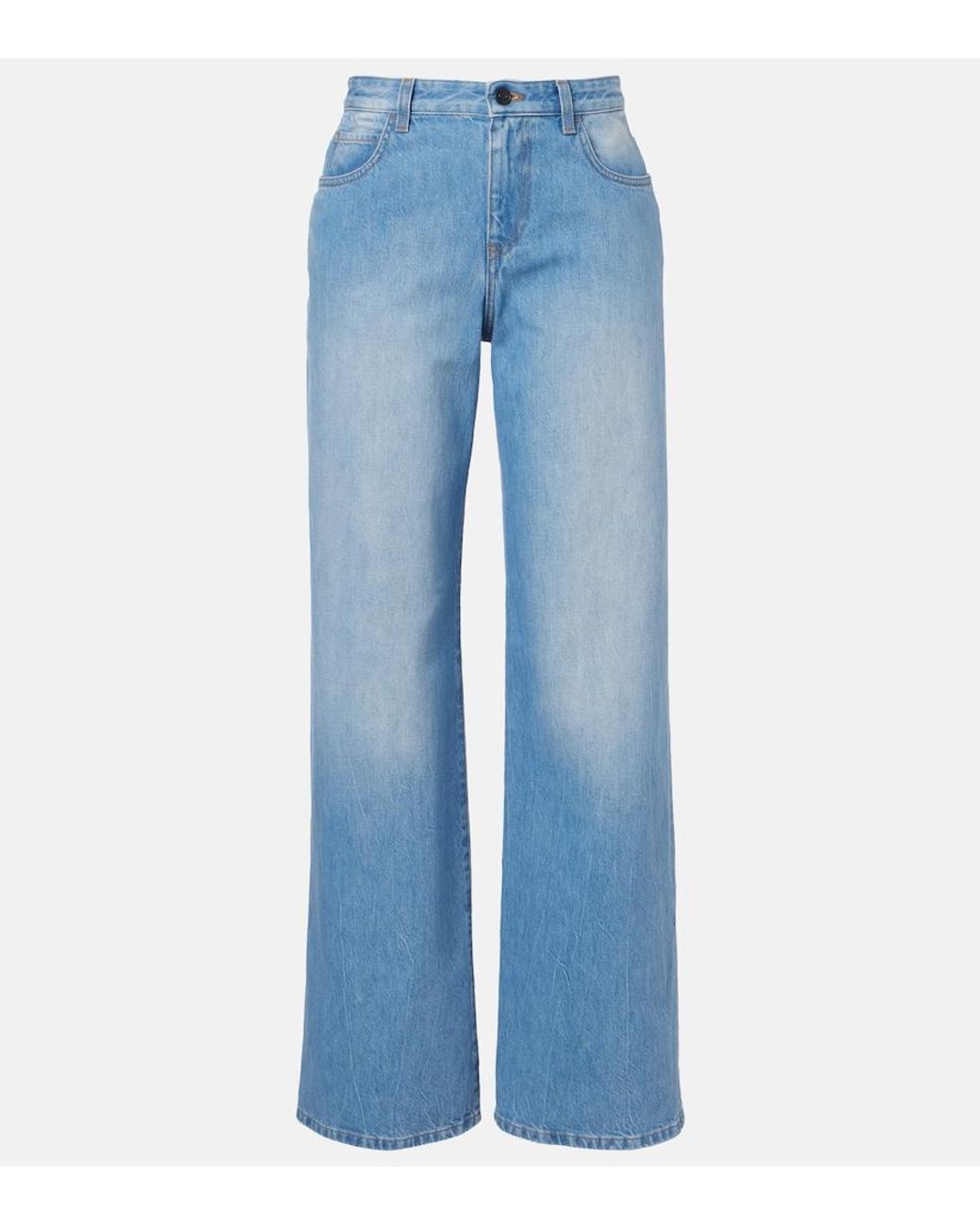 The Row Blue Eglitta Straight Jeans