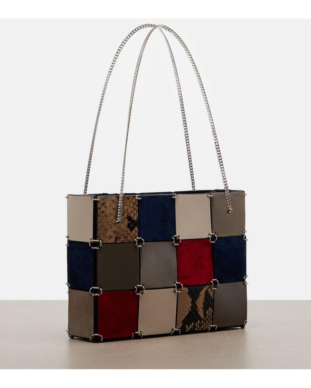 Khaite White Emma Mini Leather Shoulder Bag