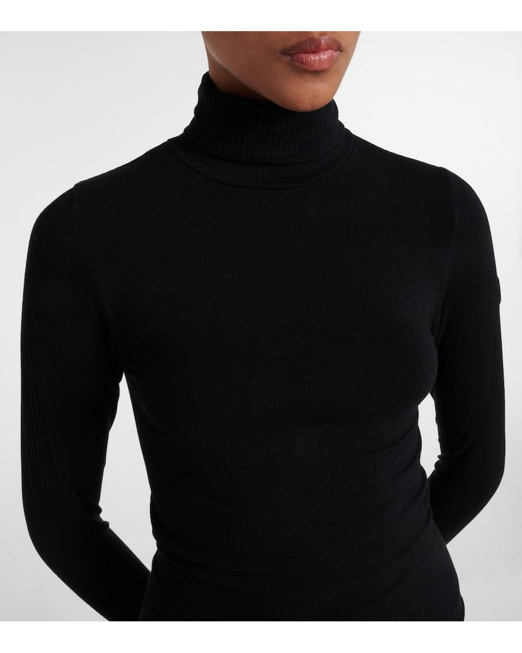 Fusalp Black Alisier Technical Turtleneck Sweater