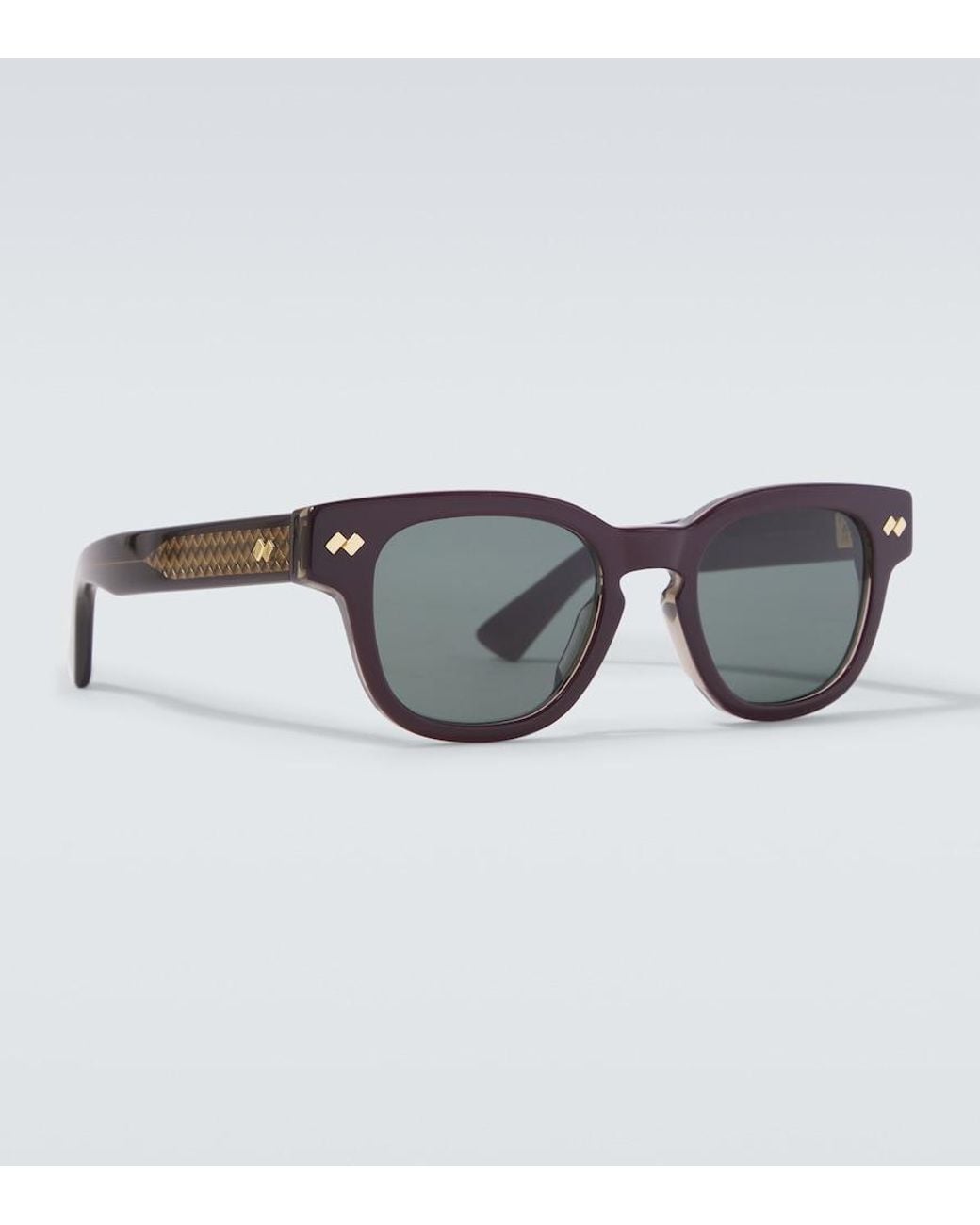 Bottega Veneta Brown Square Sunglasses for men